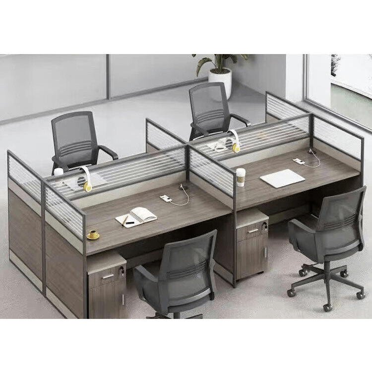 Thickened office desk, multiperson workstations, employee desk and chair set