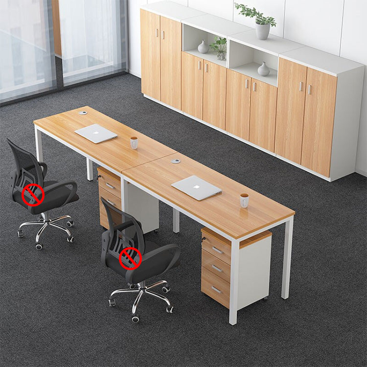 Simplified employee screen office desk and chair combination, freely configurable workstation