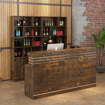 Cashier restaurant bar wine cooler all in one corner bar cabinet