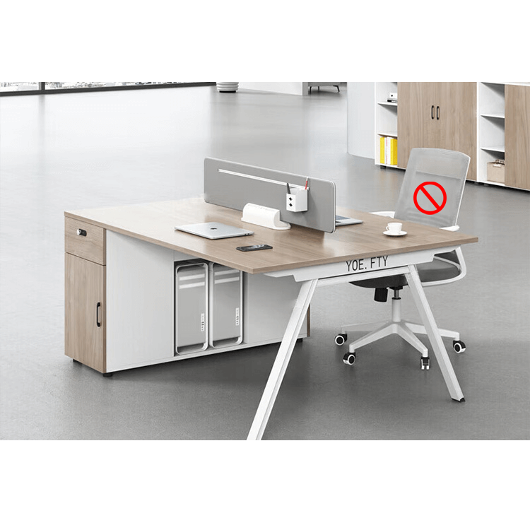 Office desk and chair combination, office card slot screen partition workstation