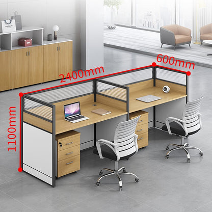 Modern multiple combination employee desk and computer desk, office desk and chair set