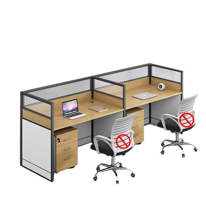 Modern multiple combination employee desk and computer desk, office desk and chair set