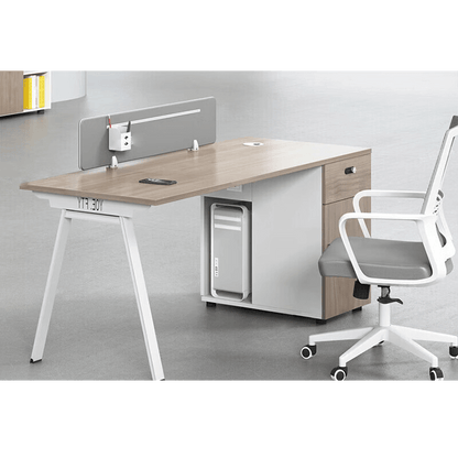 Office desk and chair combination, office card slot screen partition workstation