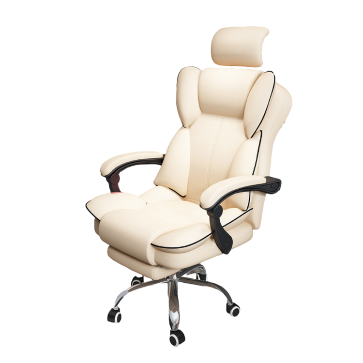 Creative Ergonomic Leather Executive Chair with Backrest