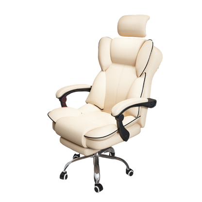 Creative Ergonomic Leather Executive Chair with Backrest