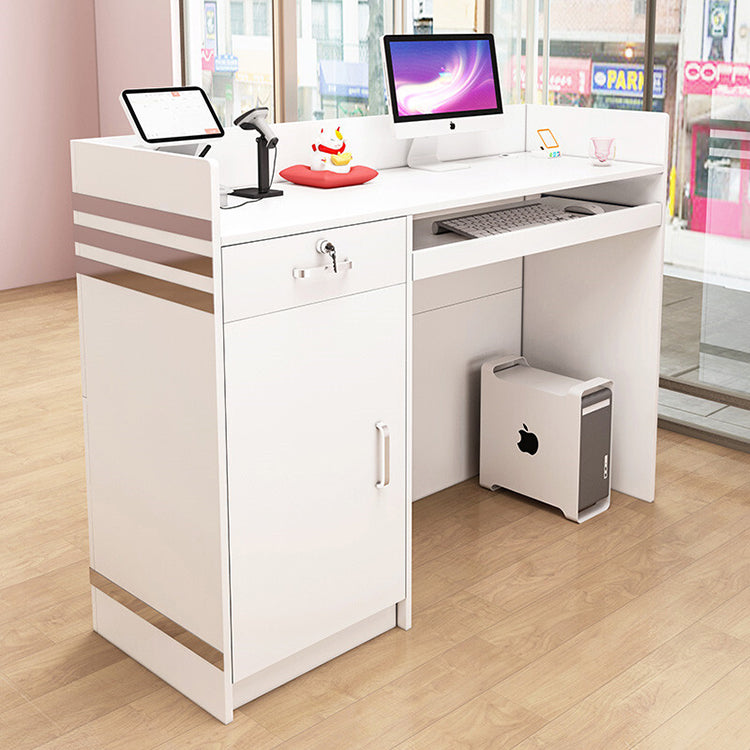 Minimalist Small Commercial Reception Front Desk Cabinet