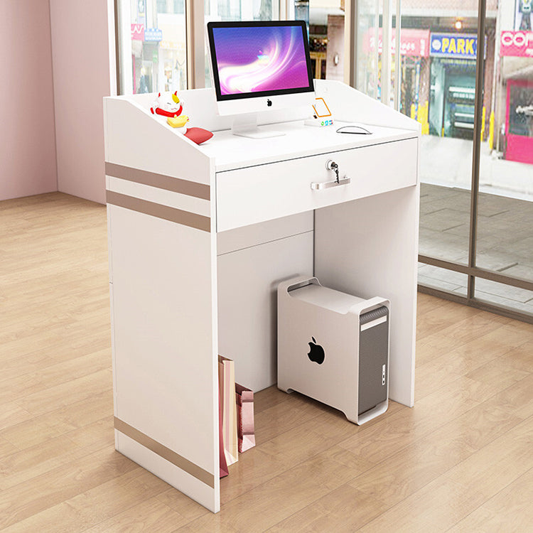 Minimalist Small Commercial Reception Front Desk Cabinet