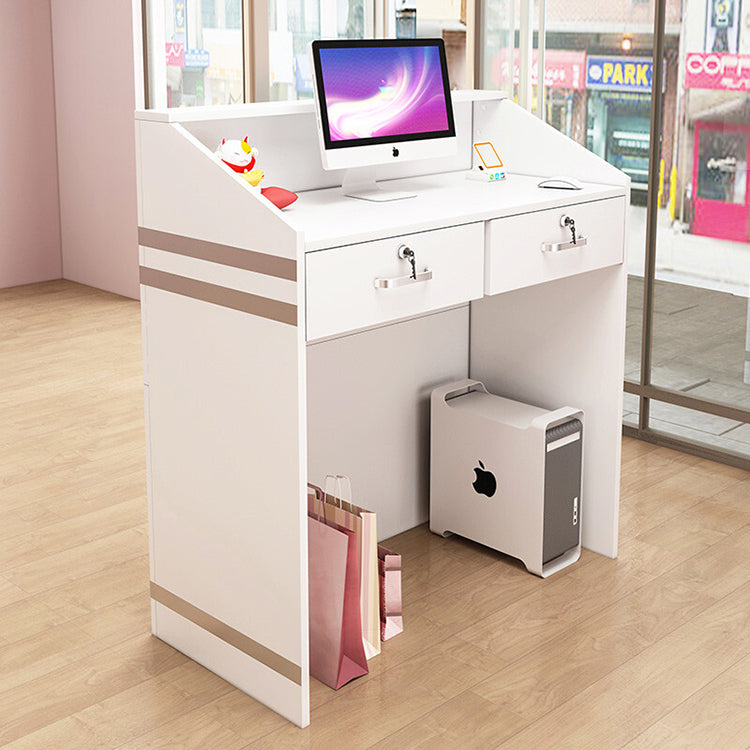 Minimalist Small Commercial Reception Front Desk Cabinet