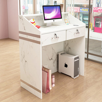 Minimalist Small Commercial Reception Front Desk Cabinet