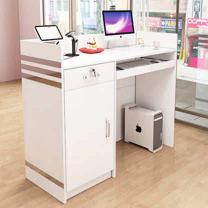 Minimalist Small Commercial Reception Front Desk Cabinet