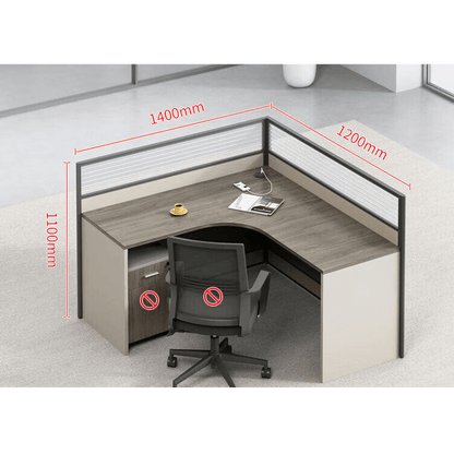 Thickened office desk, multiperson workstations, employee desk and chair set