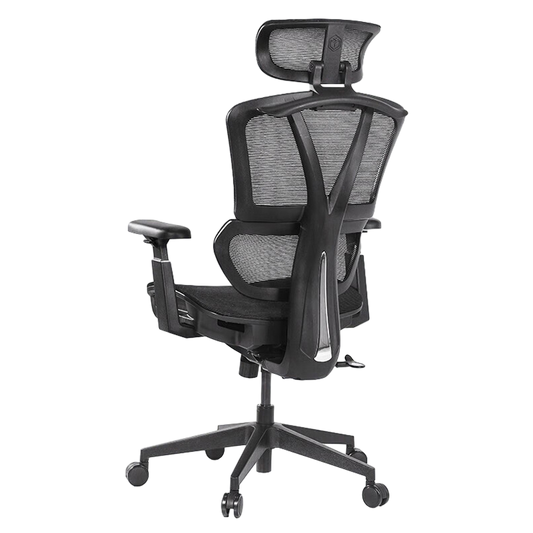 Ergonomic Two-part Backrest Office Chair with Footrest