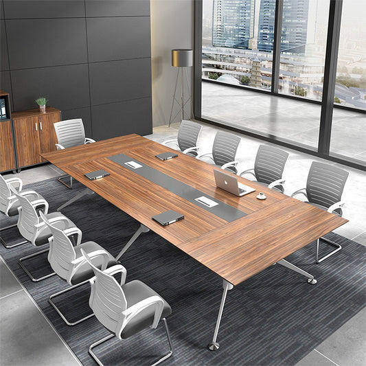Classic Rectangular Conference Table Negotiation Table