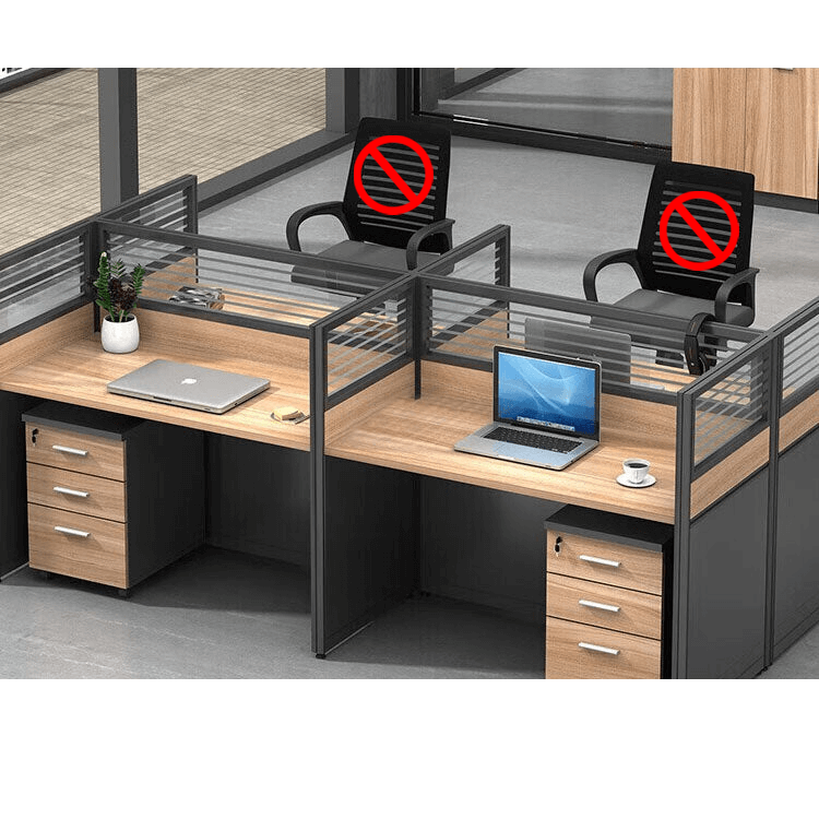 Freely configurable office desk, employee computer desk