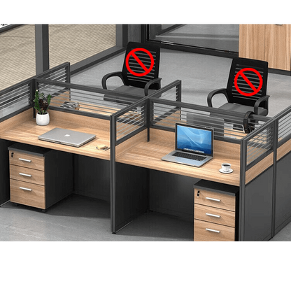 Freely configurable office desk, employee computer desk