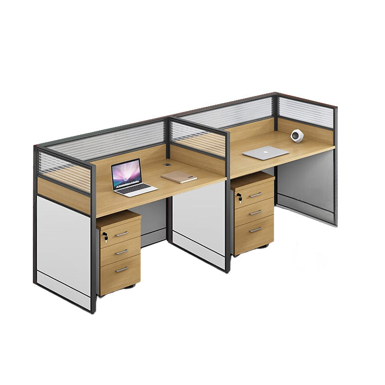 Modern multiple combination employee desk and computer desk, office desk and chair set