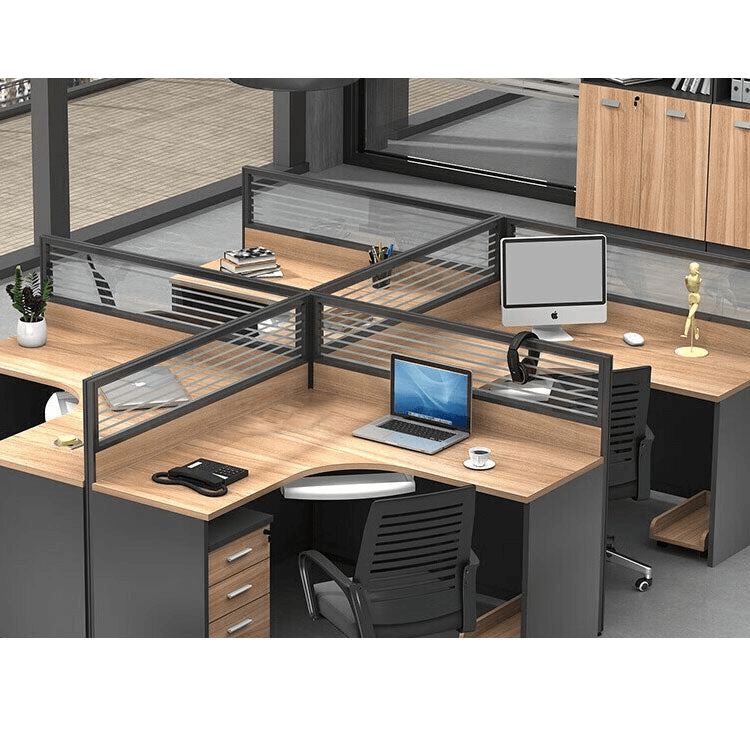 Freely configurable office desk, employee computer desk