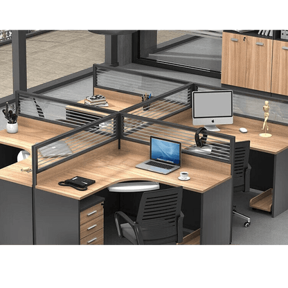 Freely configurable office desk, employee computer desk