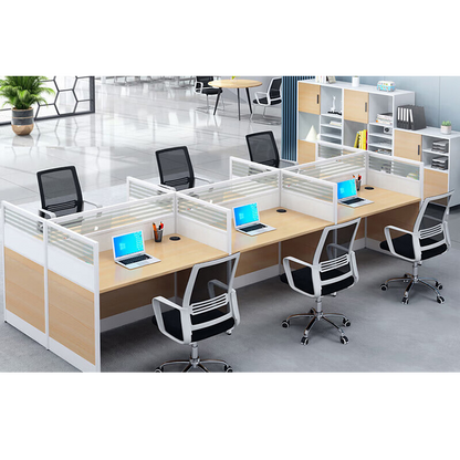 L shaped office desk computer desk, multiple combinations of staff office desk