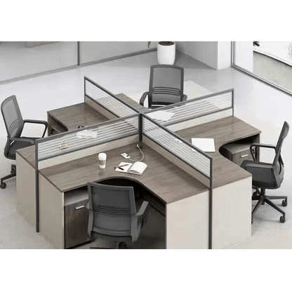 Thickened office desk, multiperson workstations, employee desk and chair set