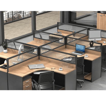 Freely configurable office desk, employee computer desk