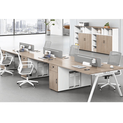 Office desk and chair combination, office card slot screen partition workstation