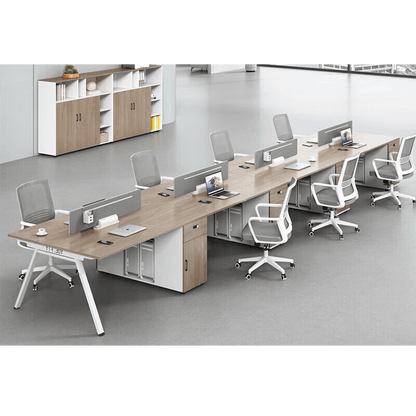 Office desk and chair combination, office card slot screen partition workstation