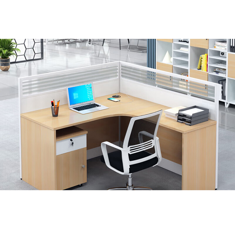 L shaped office desk computer desk, multiple combinations of staff office desk