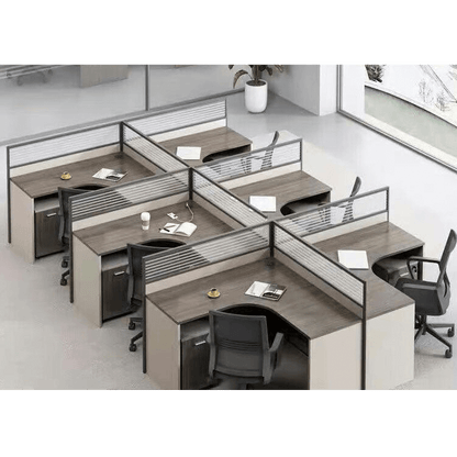 Thickened office desk, multiperson workstations, employee desk and chair set