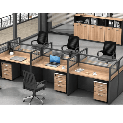 Freely configurable office desk, employee computer desk