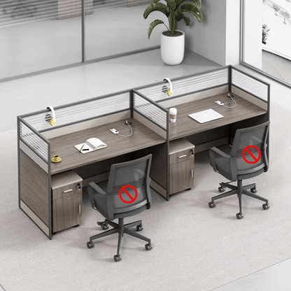 Thickened office desk, multiperson workstations, employee desk and chair set