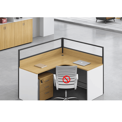 Modern multiple combination employee desk and computer desk, office desk and chair set