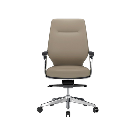 Leather Office Chair Made of Aluminum Alloy and Leather