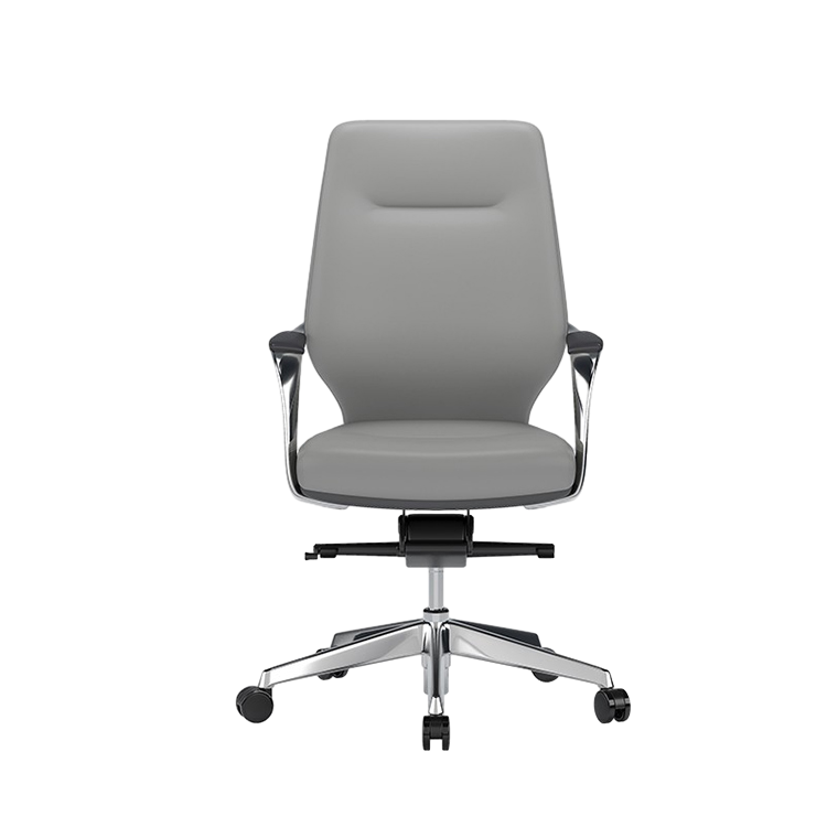 Leather Office Chair Made of Aluminum Alloy and Leather