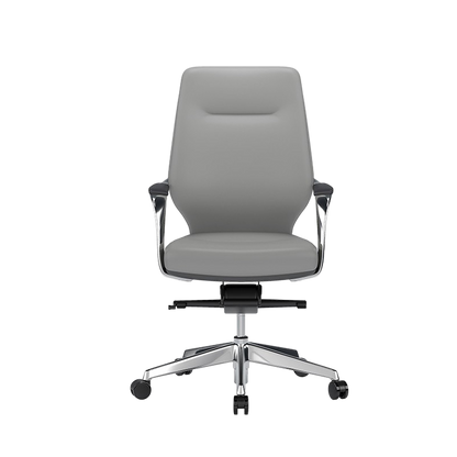 Leather Office Chair Made of Aluminum Alloy and Leather