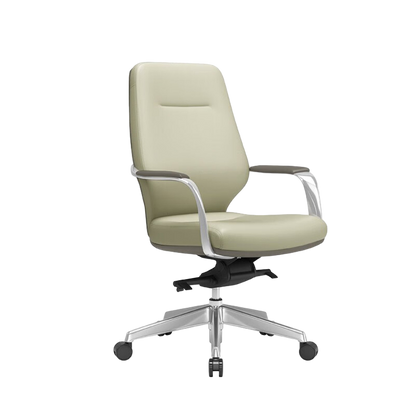 Leather Office Chair Made of Aluminum Alloy and Leather