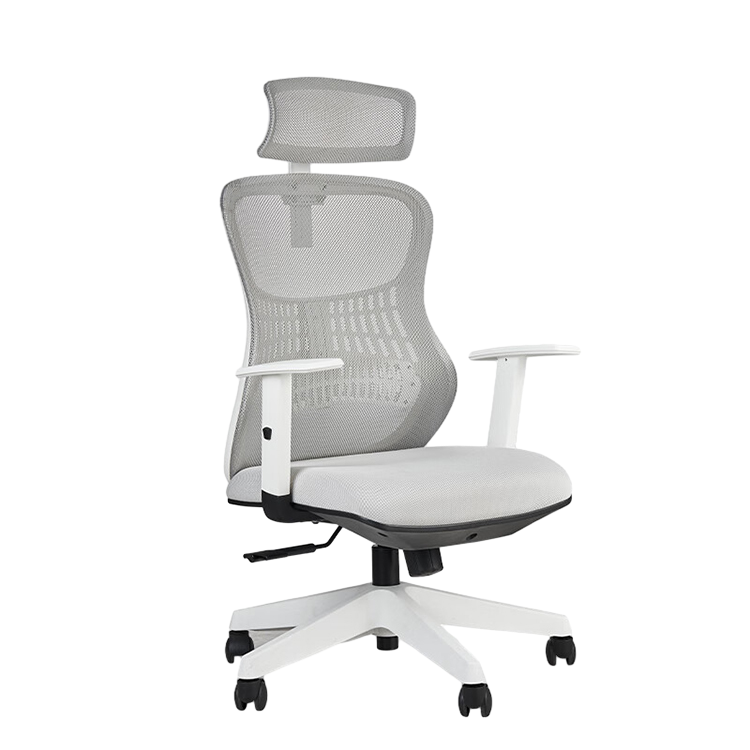 Minimalist Ergonomic Executive Chair with Headrest and Casters