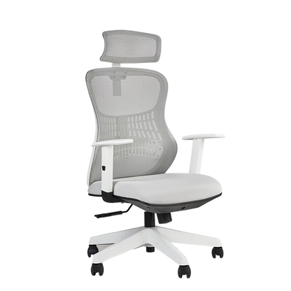 Minimalist Ergonomic Executive Chair with Headrest and Casters