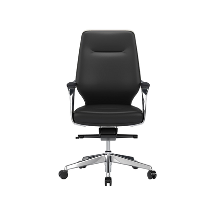 Leather Office Chair Made of Aluminum Alloy and Leather