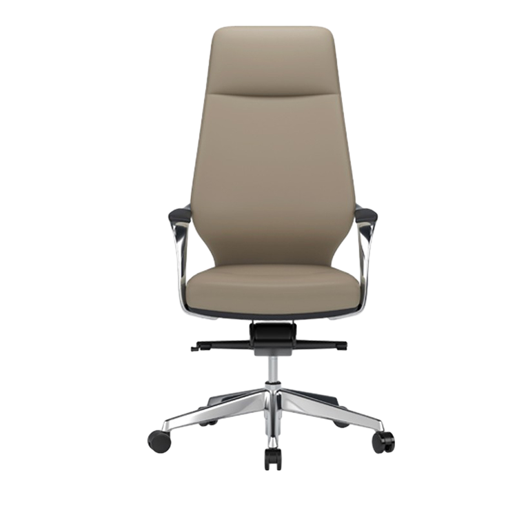 Leather Office Chair Made of Aluminum Alloy and Leather