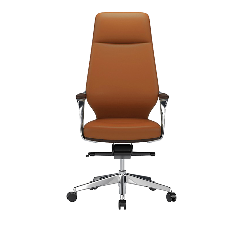 Leather Office Chair Made of Aluminum Alloy and Leather