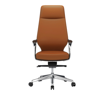 Leather Office Chair Made of Aluminum Alloy and Leather