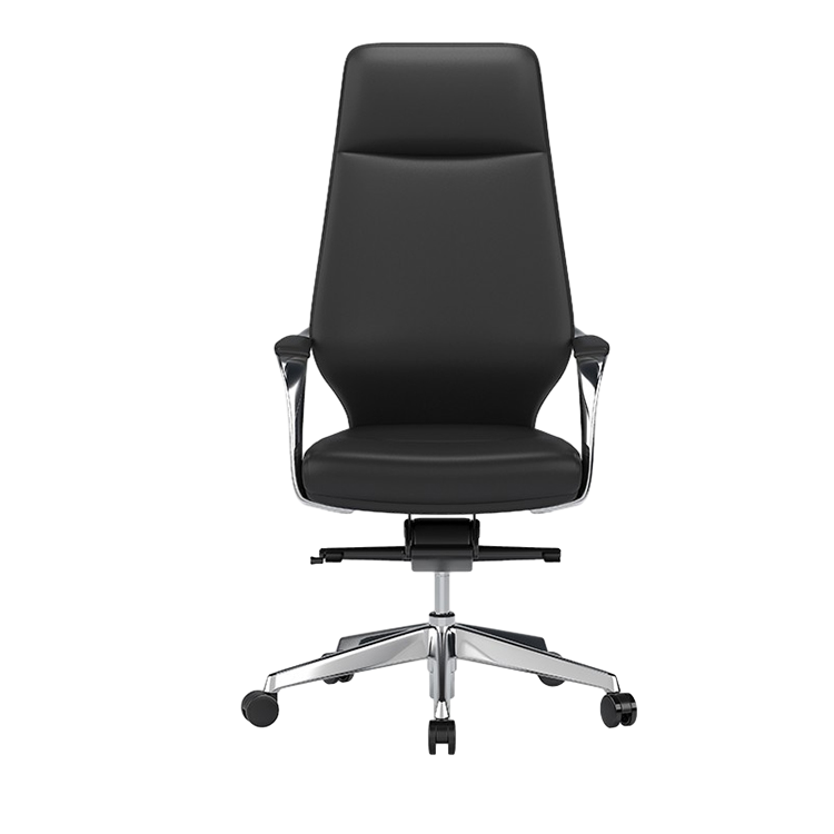 Leather Office Chair Made of Aluminum Alloy and Leather