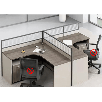 Thickened office desk, multiperson workstations, employee desk and chair set