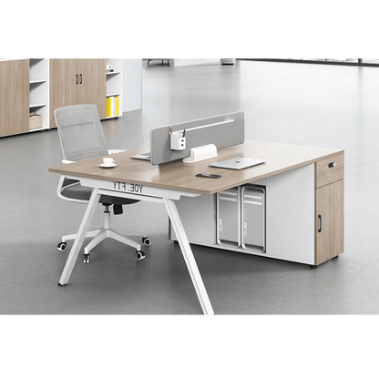 Office desk and chair combination, office card slot screen partition workstation