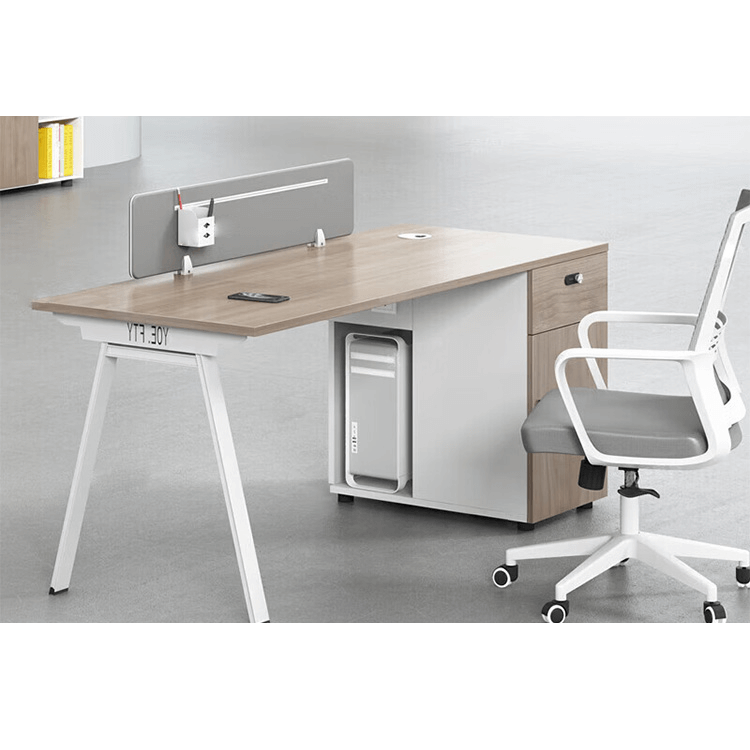 Office desk and chair combination, office card slot screen partition workstation