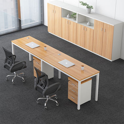 Simplified employee screen office desk and chair combination, freely configurable workstation