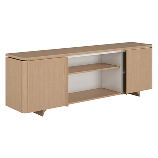 Storage Shelf Cabinet Chamfered Cabinet Arc handles