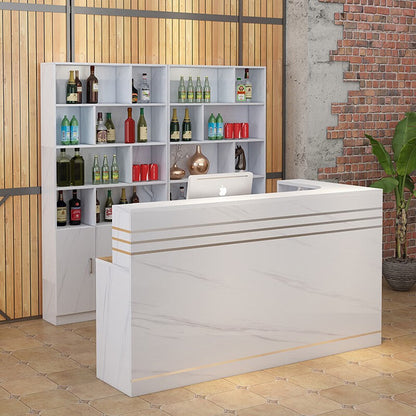 Cashier restaurant bar wine cooler all in one corner bar cabinet