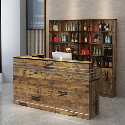 Cashier restaurant bar wine cooler all in one corner bar cabinet